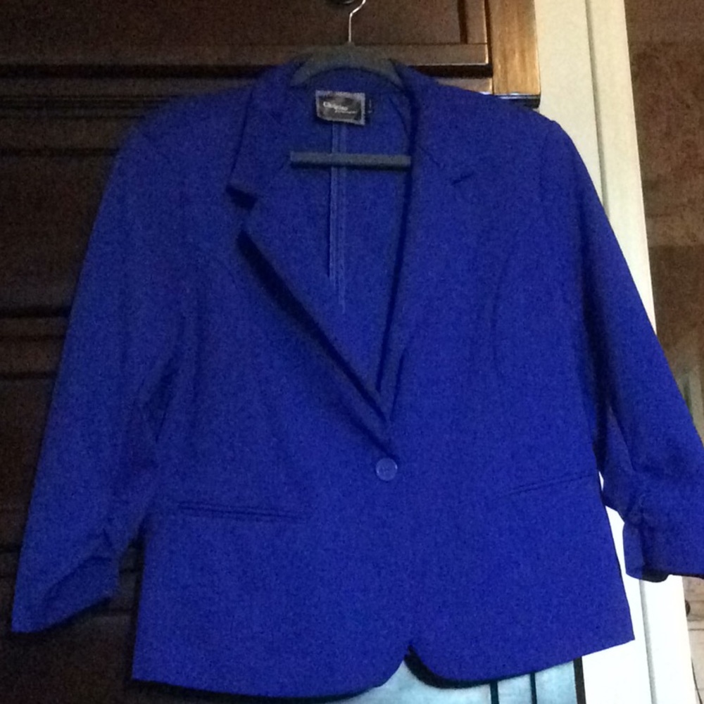 Royal blue blazer